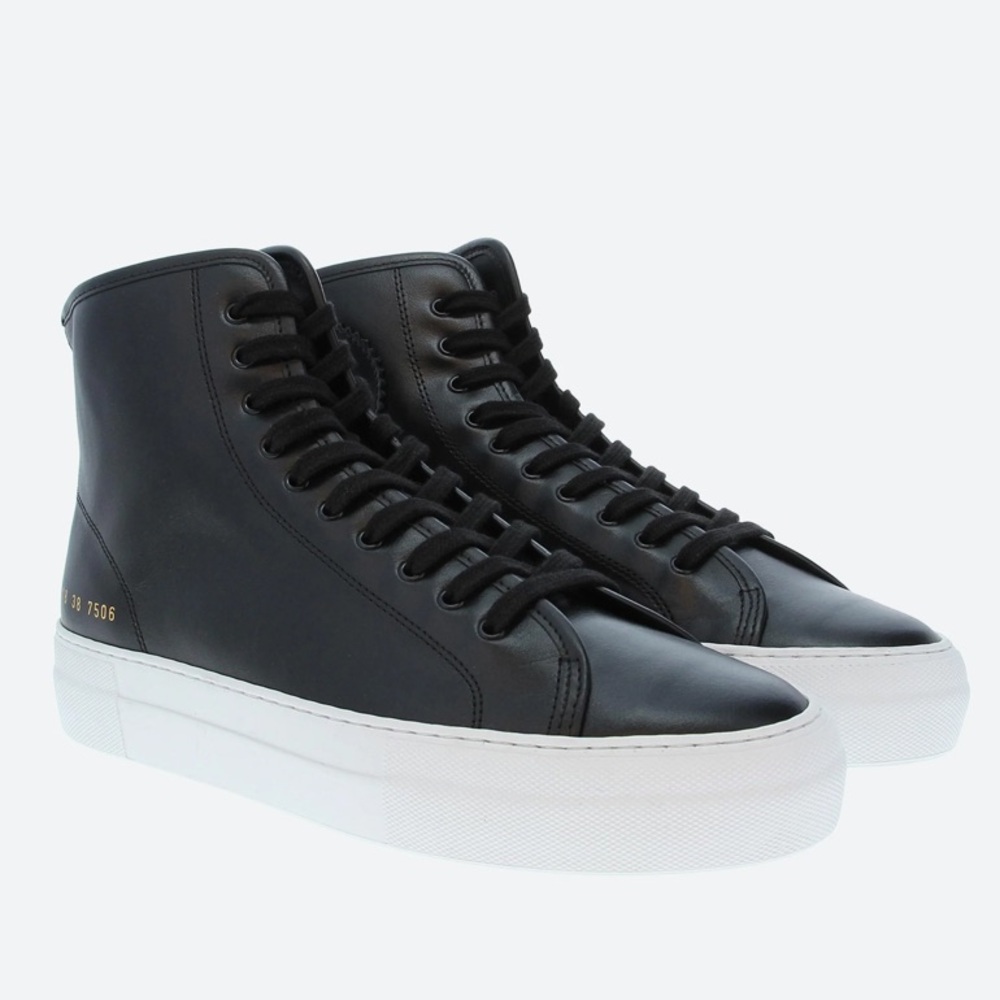 WOMAN BY COMMON PROJECTS Tournament High Super Leather Sneakers Made in Italy